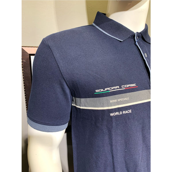 Lambo World Race Navy Polo | Montivo Pakistan
