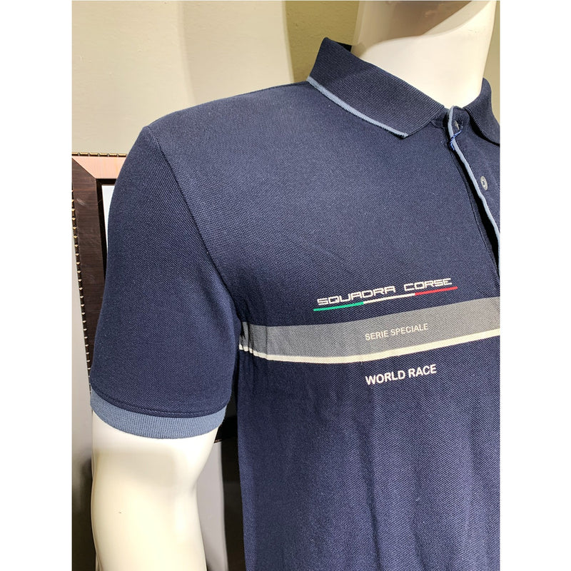 Lambo World Race Navy Polo | Montivo Pakistan