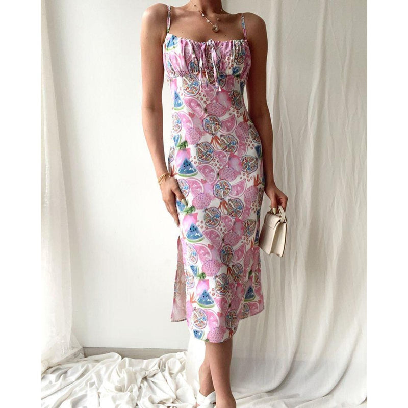 Patterned Pink Digital Printed Dress | Montivo Pakistan