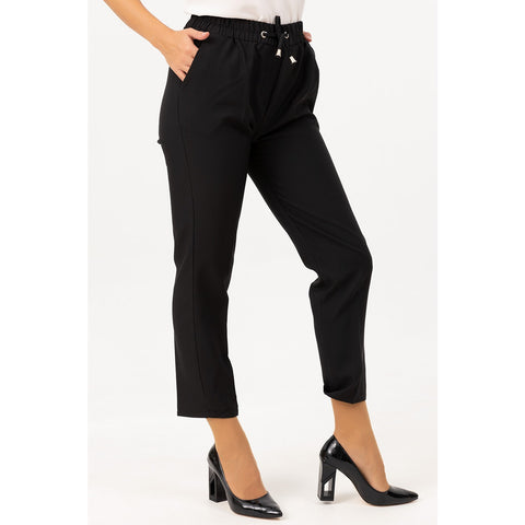 Black Carrot Fit Trousers | Montivo Pakistan