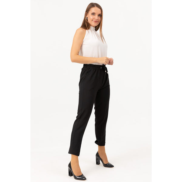 Black Carrot Fit Trousers | Montivo Pakistan