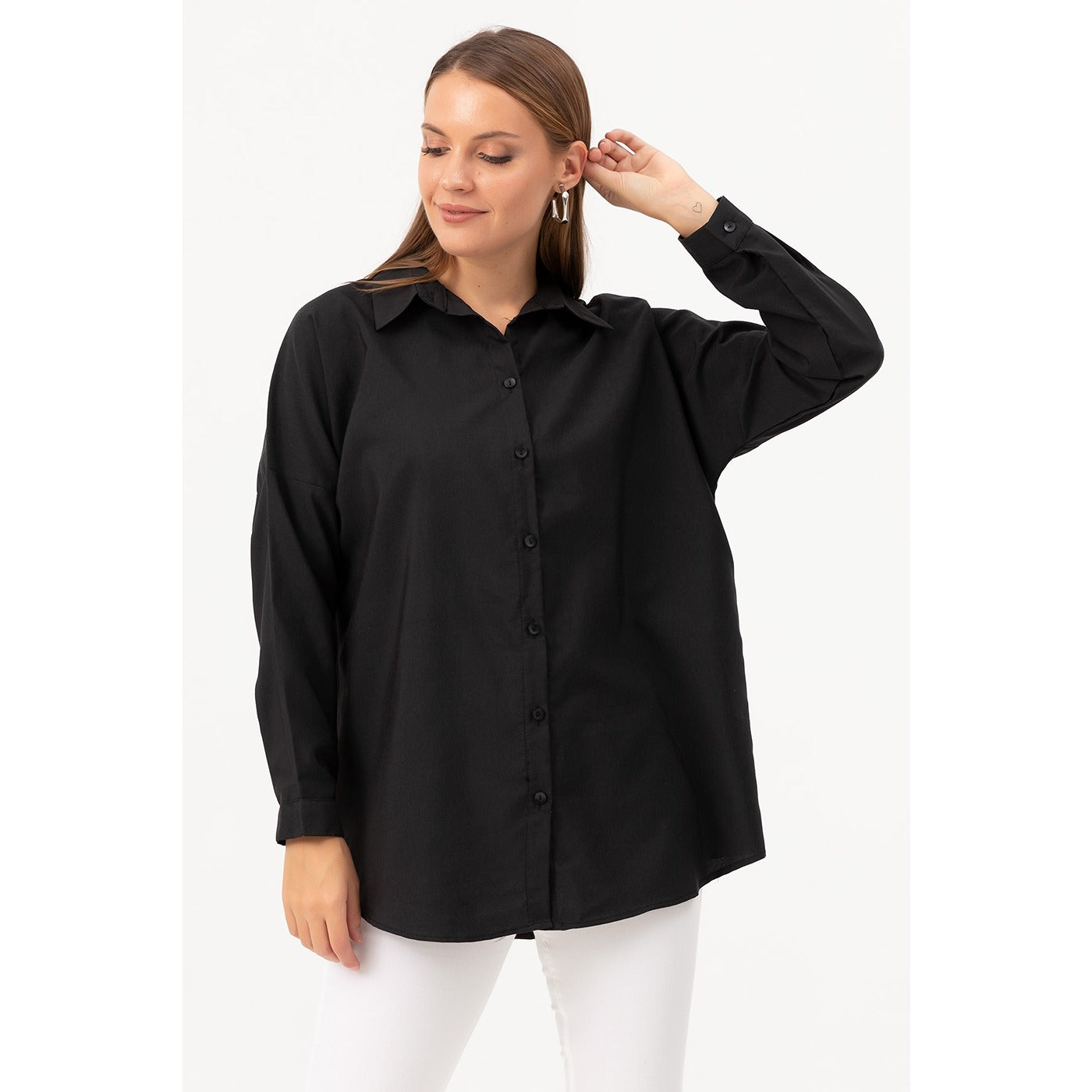 Black Oversized Shirt | Montivo Pakistan