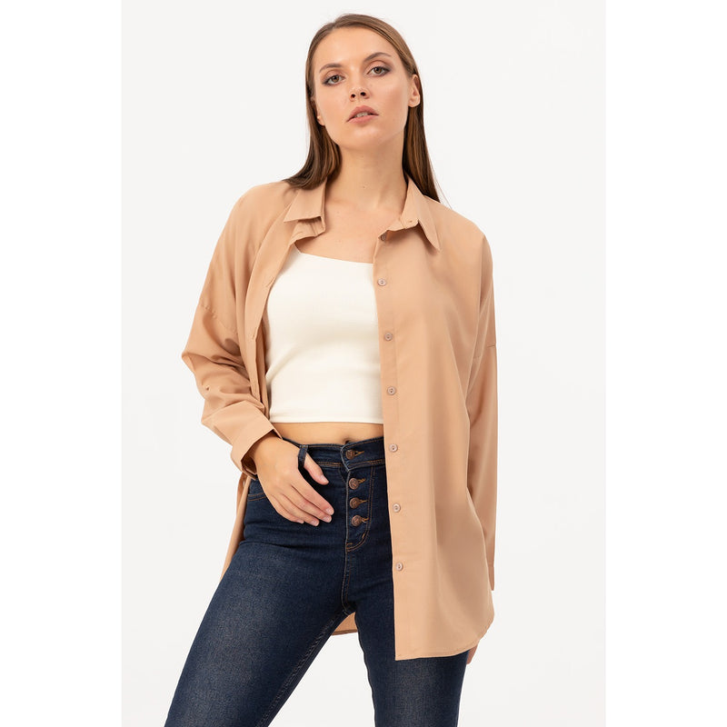 Coffee Oversized Shirt | Montivo Pakistan