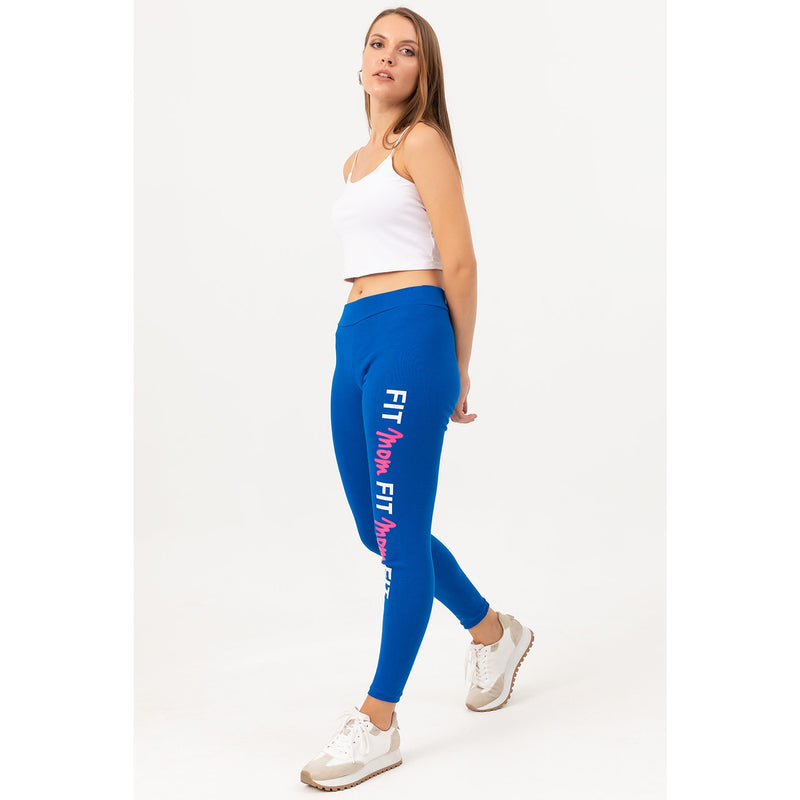 Blue Printed Leggings | Montivo Pakistan