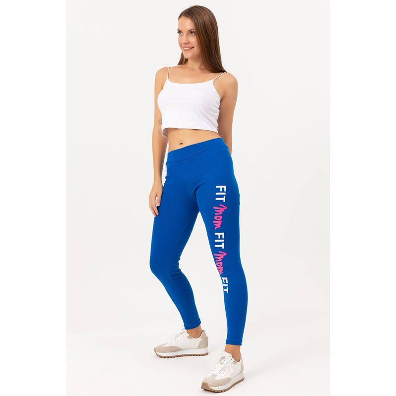 Blue Printed Leggings | Montivo Pakistan