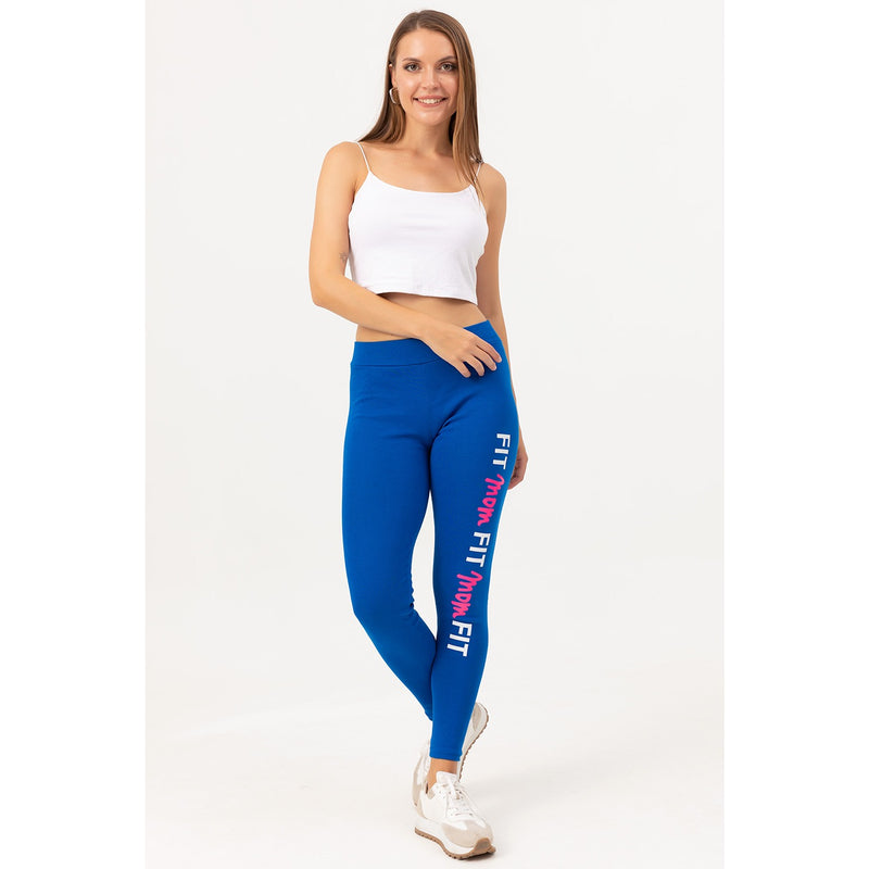 Blue Printed Leggings | Montivo Pakistan