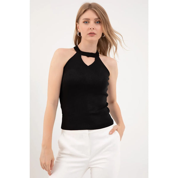 Sleeveless Black Top | Montivo Pakistan