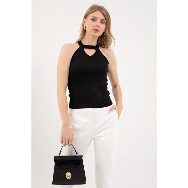 Sleeveless Black Top | Montivo Pakistan