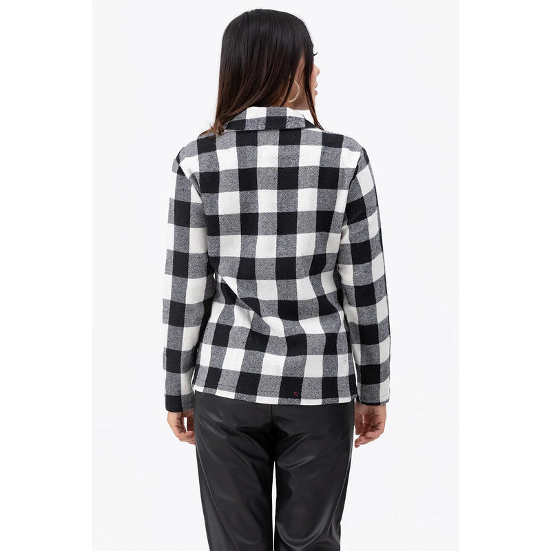 Black Check Blazer | Montivo Pakistan