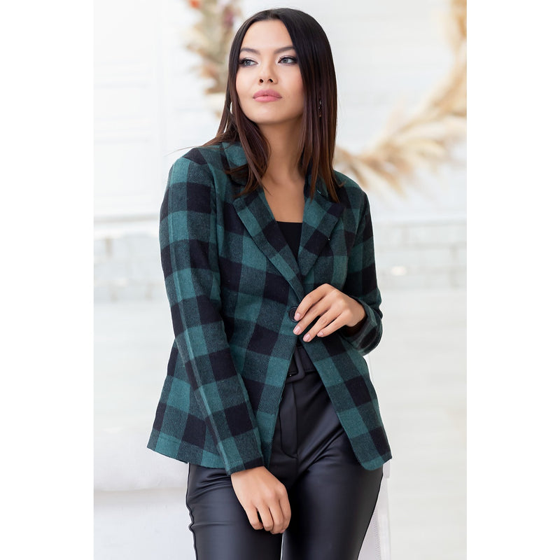 Green Check Blazer | Montivo Pakistan