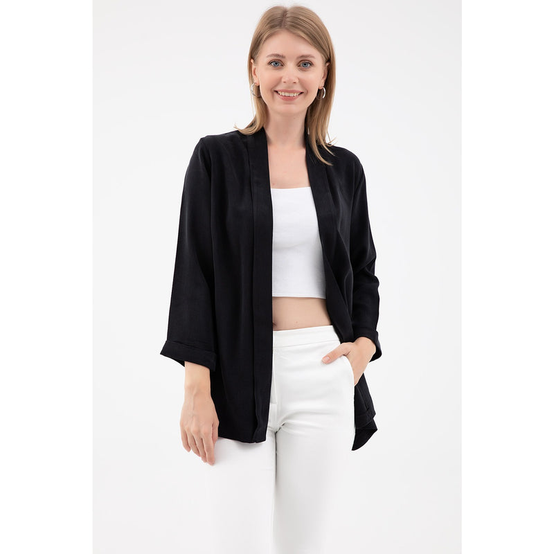 Smoked Black Shawl Jacket | Montivo Pakistan