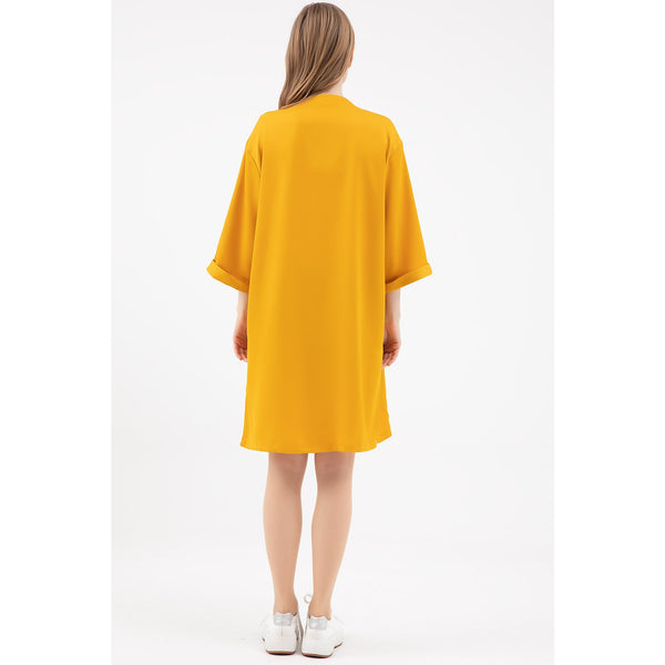 Yellow Long Shawl Jacket | Montivo Pakistan