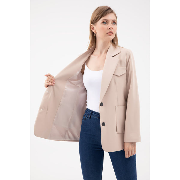 Beige Blazer Jacket | Montivo Pakistan
