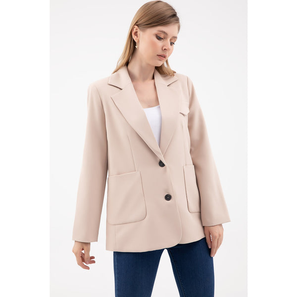 Beige Blazer Jacket | Montivo Pakistan