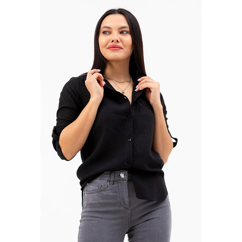 Black Fake Pocket Shirt | Montivo Pakistan