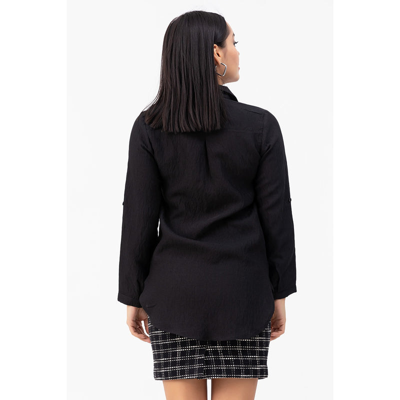 Black Fake Pocket Shirt | Montivo Pakistan