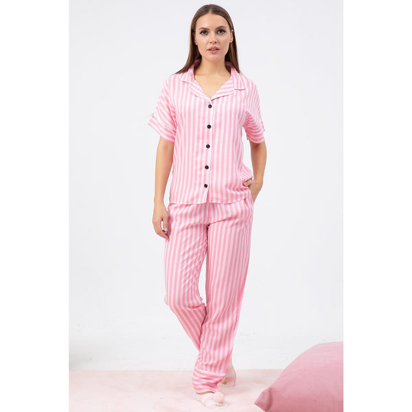 Pink Stripes PJ Set | Montivo Pakistan