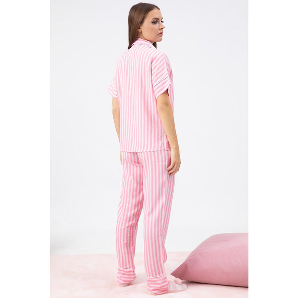 Pink Stripes PJ Set | Montivo Pakistan