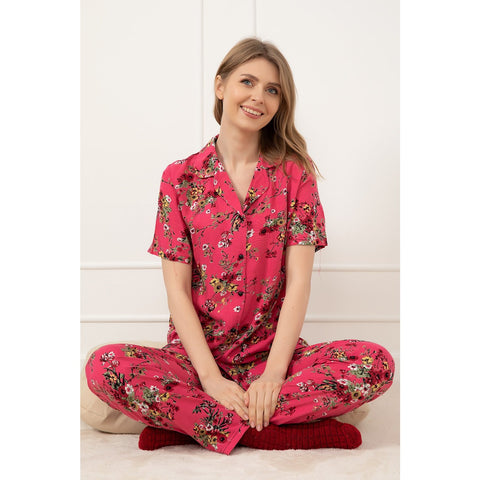 Pink Buttoned Pajamas Set | Montivo Pakistan