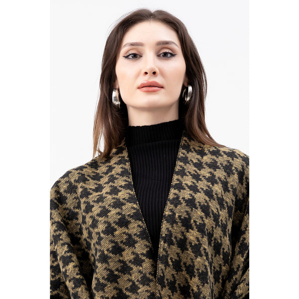 Green Printed Poncho | Montivo Pakistan