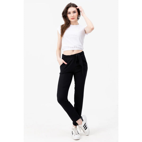 Black Belted Trousers | Montivo Pakistan