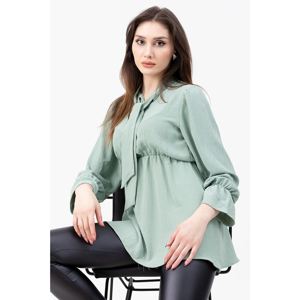 Mint Collar Knotted Top | Montivo Pakistan