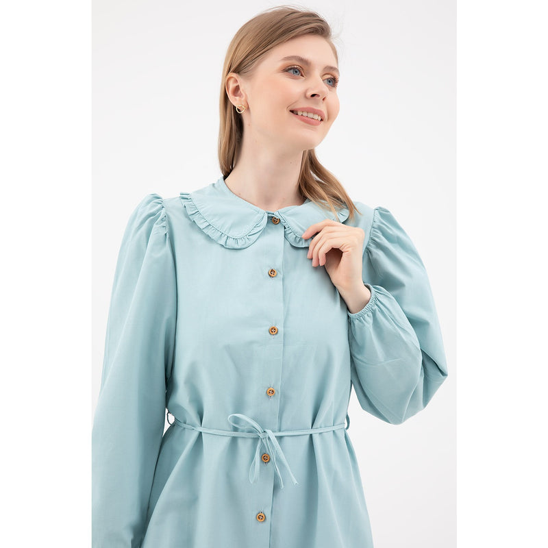 Mint Baby Collar Buttoned Tunic | Montivo Pakistan