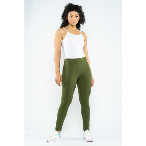 Blueage Green Plain Leggings | Montivo Pakistan