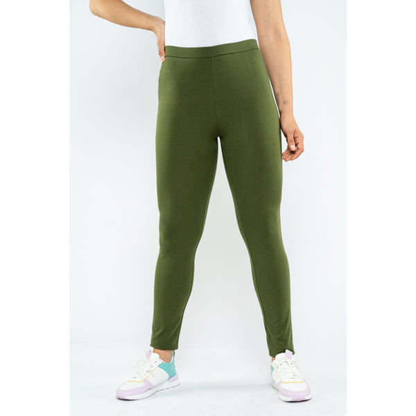 Blueage Green Plain Leggings | Montivo Pakistan