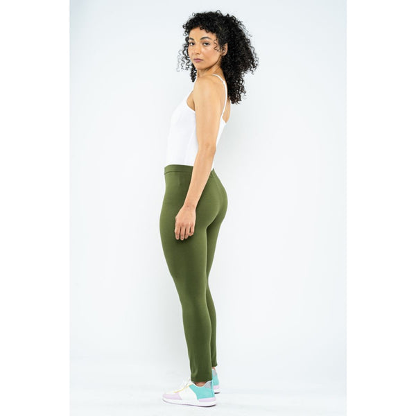 Blueage Green Plain Leggings | Montivo Pakistan