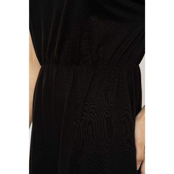 Blueage Black Flowy Midi Dress | Montivo Pakistan