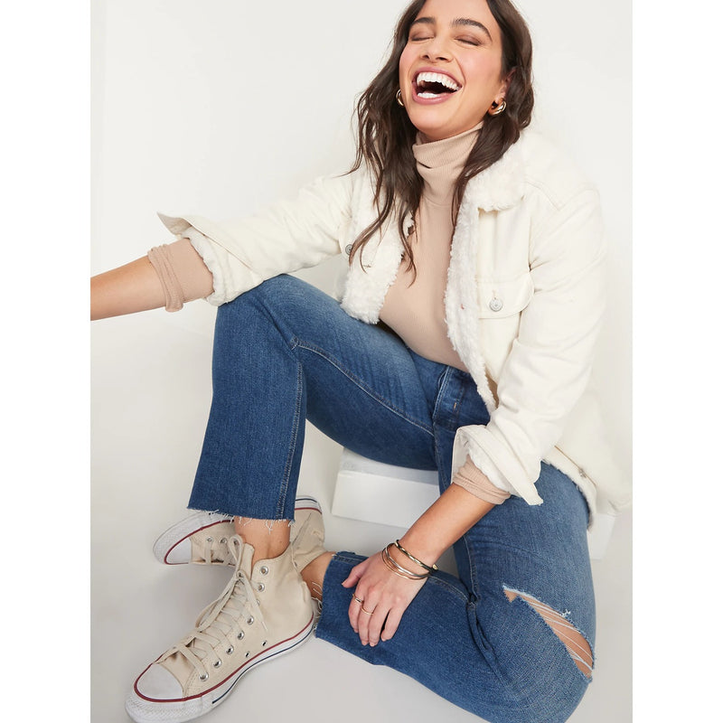 ON Extra High Straight Ripped Jeans | Montivo Pakistan