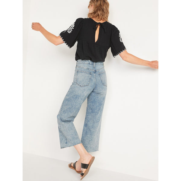 ON High Rise Wide Leg Jeans | Montivo Pakistan