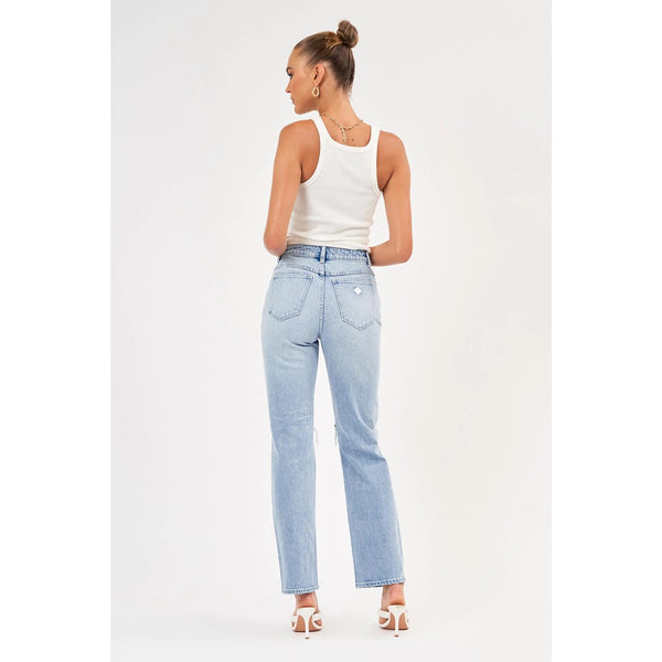 A 94 High Straight Ripped Light Jeans | Montivo Pakistan