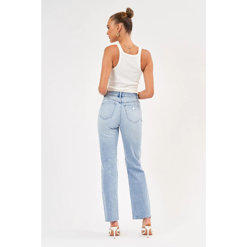 A 94 High Straight Ripped Light Jeans | Montivo Pakistan
