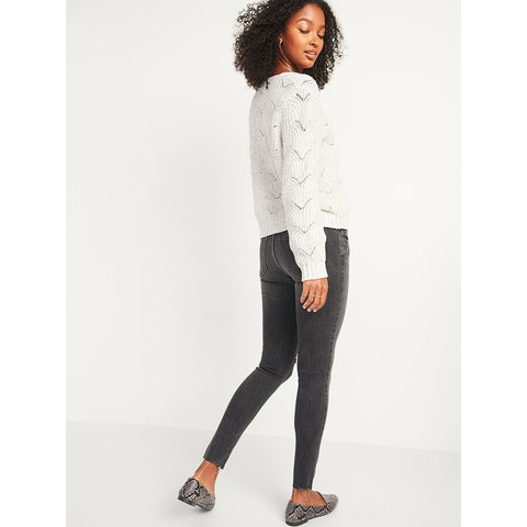 ON Mid Rise Gray Skinny Ripped Jeans | Montivo Pakistan