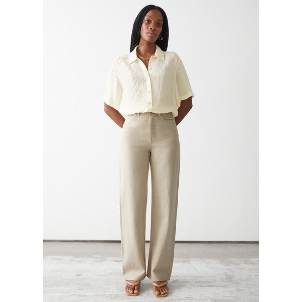 & Dear Cut Organic Cotton Wide Leg Jeans | Montivo Pakistan