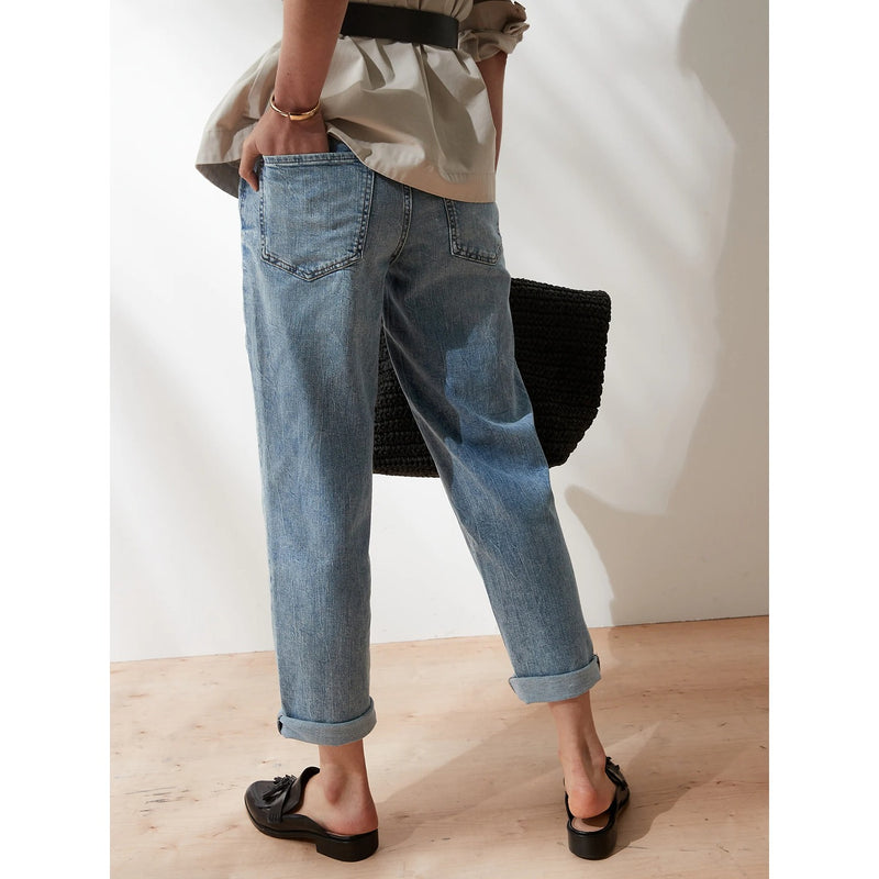 BR High Rise Light Wash Straight Jeans | Montivo Pakistan