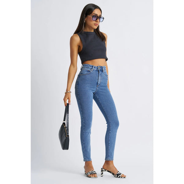 & High Rise Ankle Skinny Jeans | Montivo Pakistan