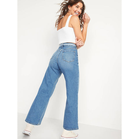 ON High Rise Slim Wide Leg Jeans | Montivo Pakistan