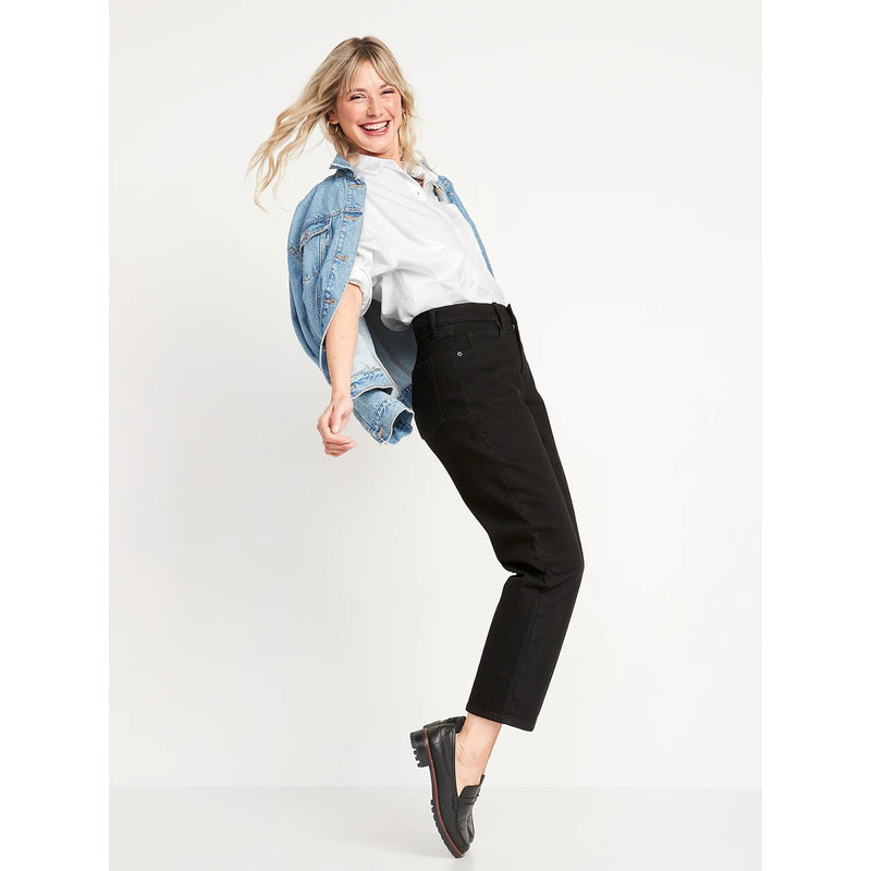 On Extra High Rise Straight Mom Jeans | Montivo Pakistan