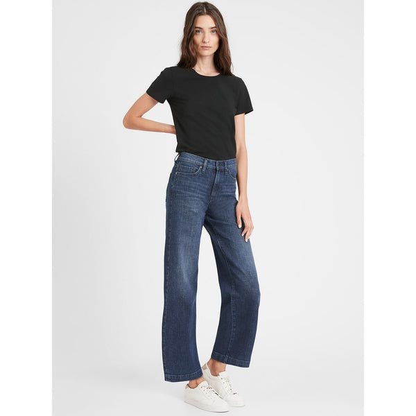 BR Wide Leg Cropped Jeans | Montivo Pakistan