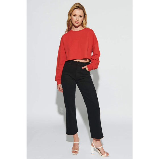 &Abrand Black Straight High Jeans | Montivo Pakistan