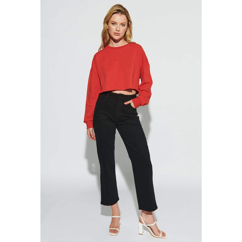 &Abrand Black Straight High Jeans | Montivo Pakistan