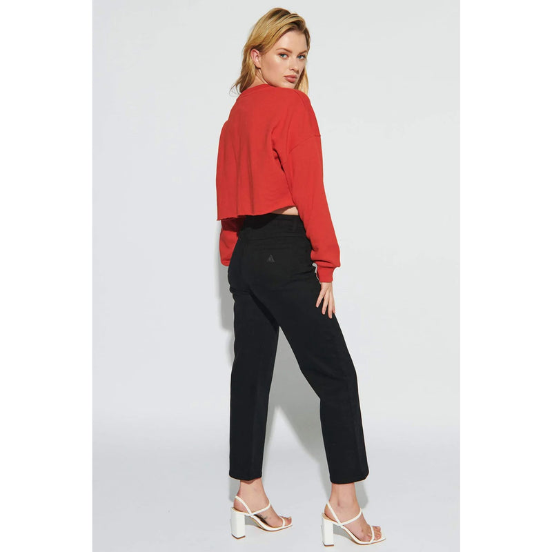 &Abrand Black Straight High Jeans | Montivo Pakistan