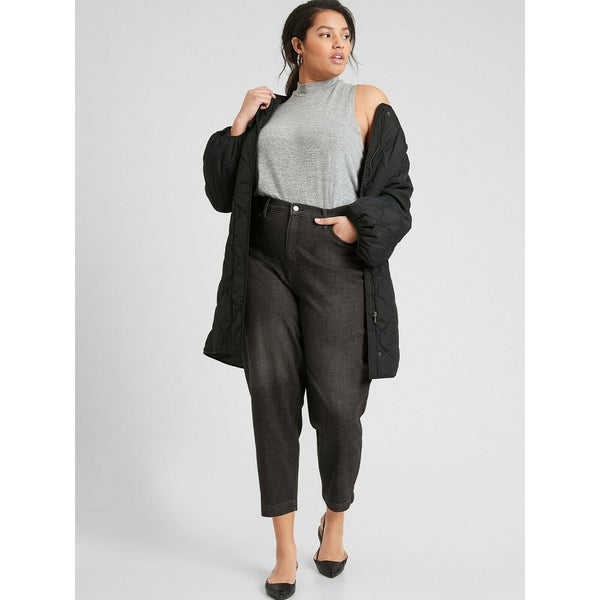 BR High Rise Black Barrel Jeans | Montivo Pakistan