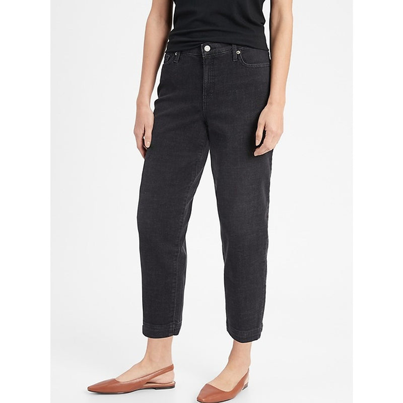 BR High Rise Black Barrel Jeans | Montivo Pakistan