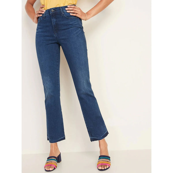 ON High Rise Raw Hem Flare Jeans | Montivo Pakistan