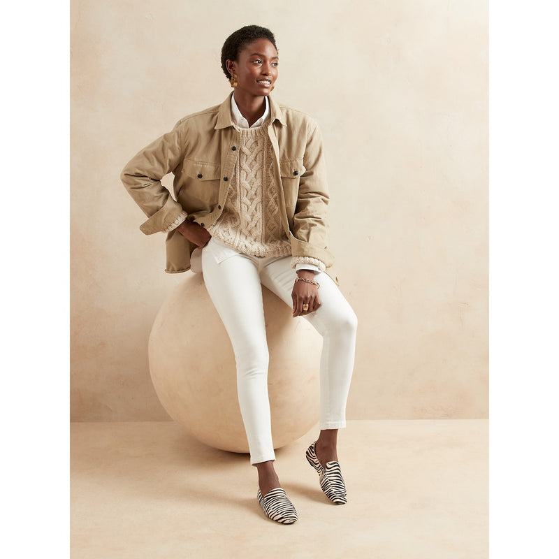 BR Mid Rise White Skinny Jeans | Montivo Pakistan
