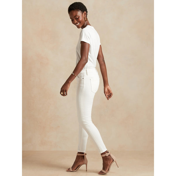 BR Mid Rise White Skinny Jeans | Montivo Pakistan